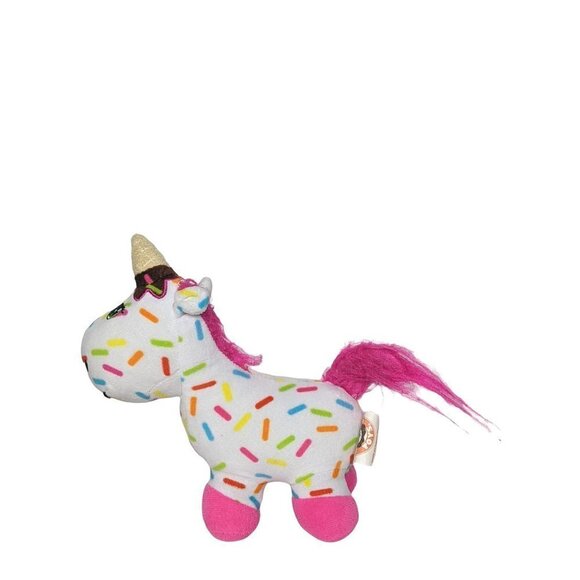 Peek A Boo Toys Sprinkles The Unicorn Rainbow Ice Cream Cone Horn Plush 9" - Picture 5 of 5